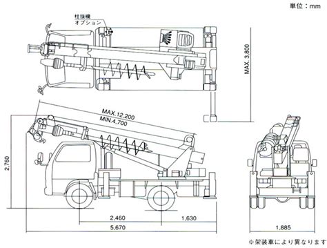 建柱車 cad|建柱車 cadデータ 平面図 .